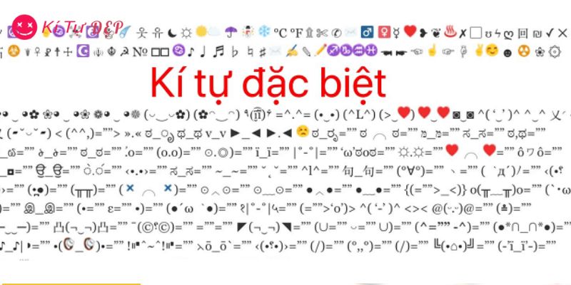 Các mẫu ký tự đẹp giúp tên tài khoản, tiểu sử trở nên độc đáo
